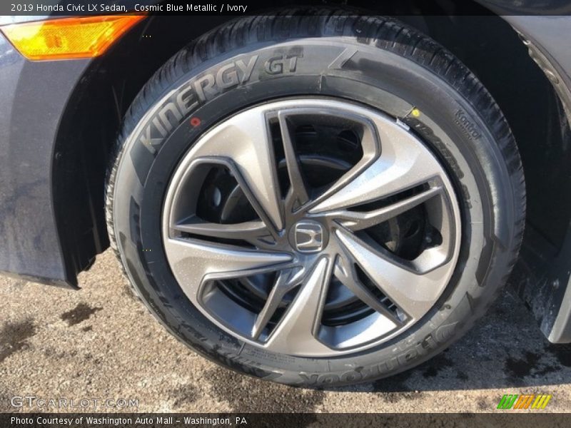 Cosmic Blue Metallic / Ivory 2019 Honda Civic LX Sedan