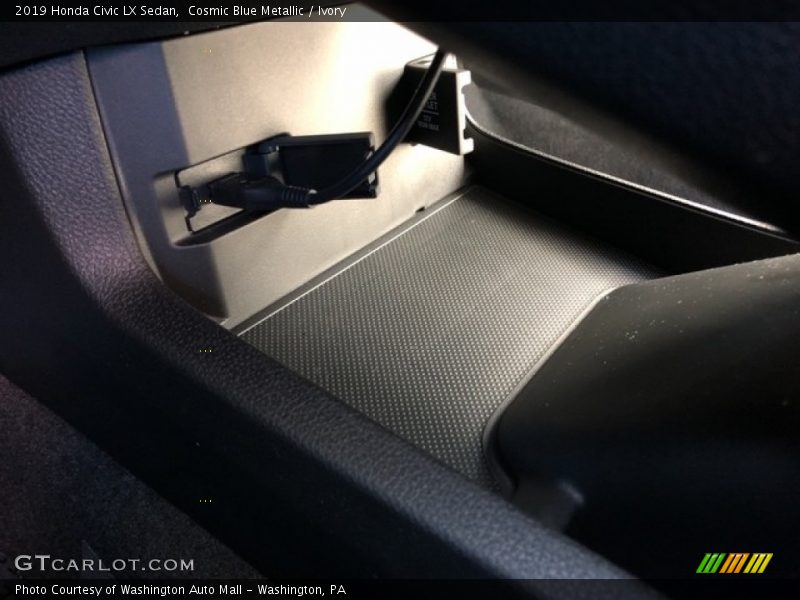 Cosmic Blue Metallic / Ivory 2019 Honda Civic LX Sedan