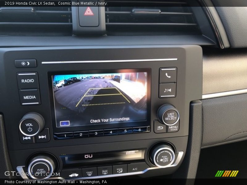 Cosmic Blue Metallic / Ivory 2019 Honda Civic LX Sedan