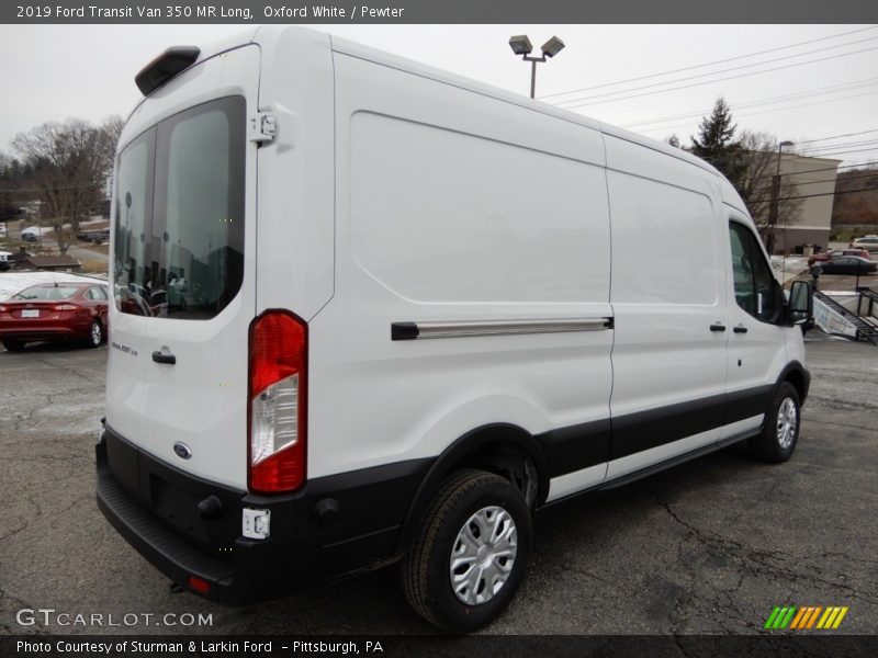 Oxford White / Pewter 2019 Ford Transit Van 350 MR Long