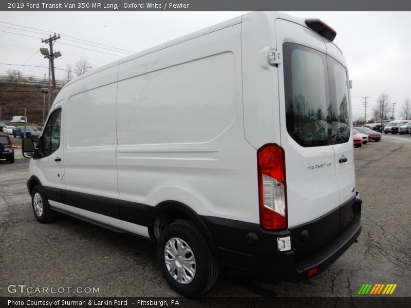 Oxford White / Pewter 2019 Ford Transit Van 350 MR Long