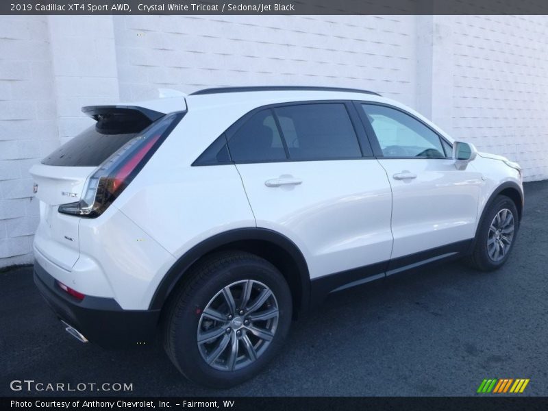 Crystal White Tricoat / Sedona/Jet Black 2019 Cadillac XT4 Sport AWD