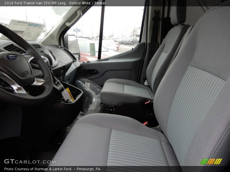 Oxford White / Pewter 2019 Ford Transit Van 350 MR Long