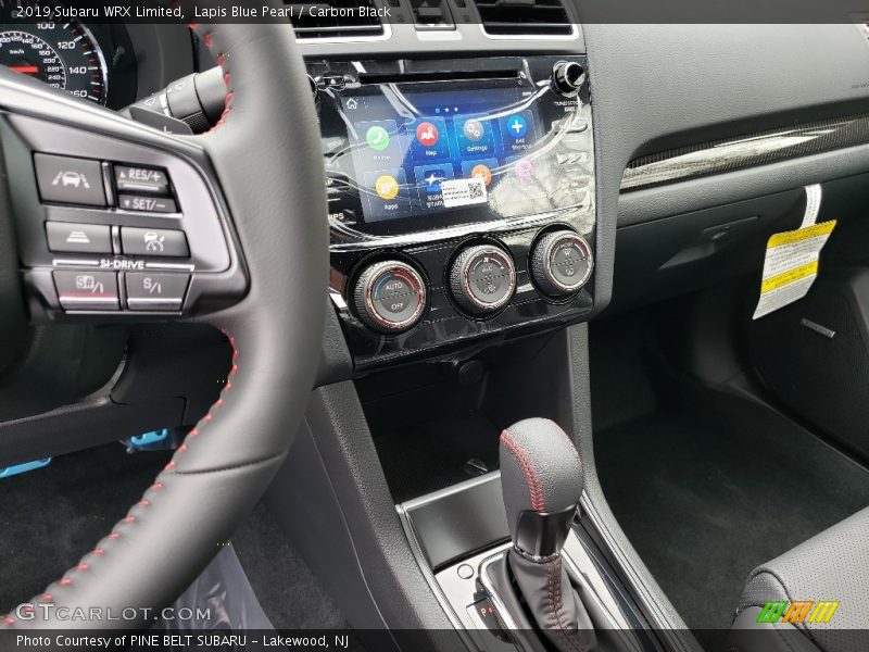 Controls of 2019 WRX Limited