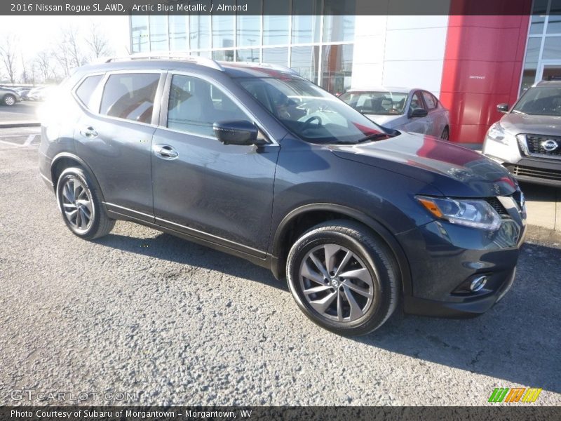 Arctic Blue Metallic / Almond 2016 Nissan Rogue SL AWD