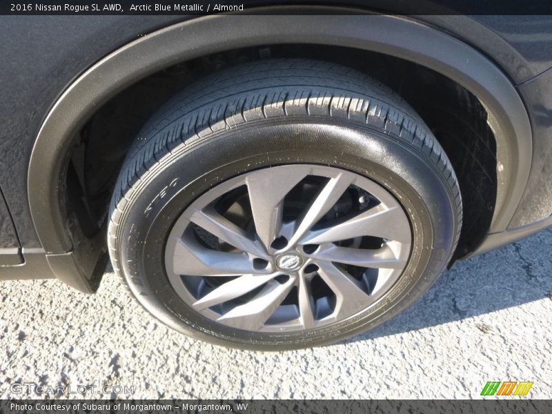 Arctic Blue Metallic / Almond 2016 Nissan Rogue SL AWD