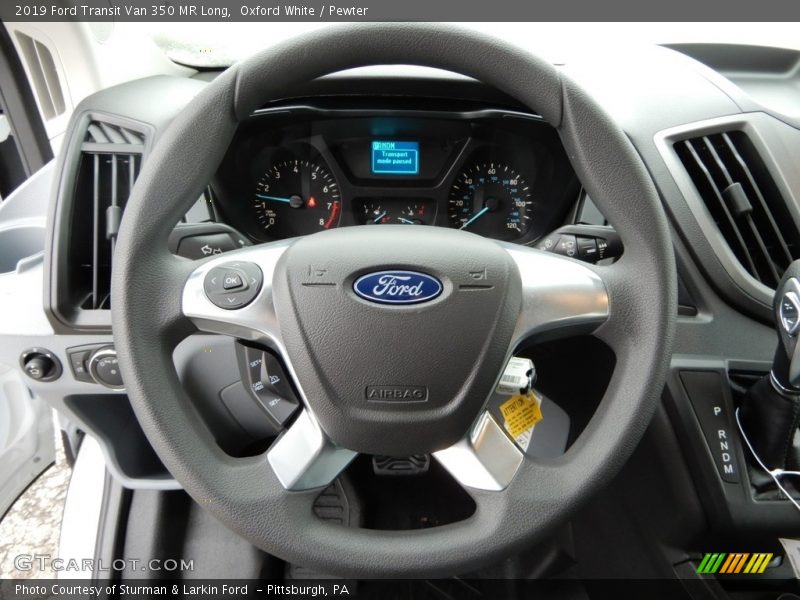Oxford White / Pewter 2019 Ford Transit Van 350 MR Long