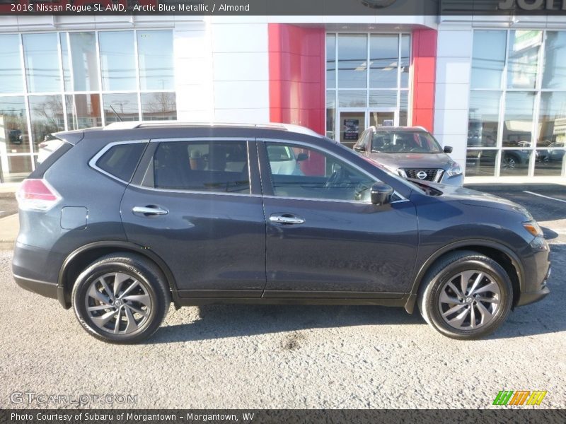 Arctic Blue Metallic / Almond 2016 Nissan Rogue SL AWD