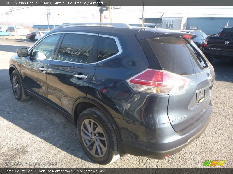 Arctic Blue Metallic / Almond 2016 Nissan Rogue SL AWD