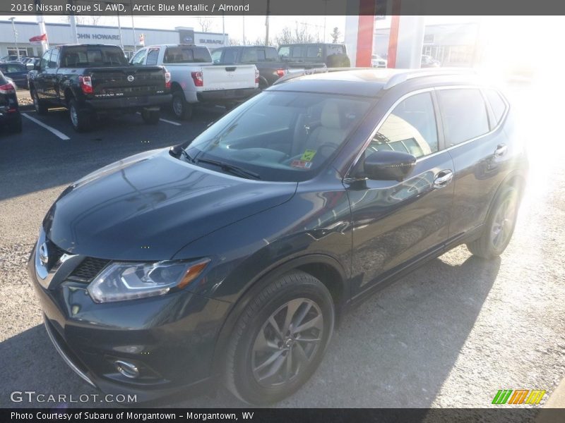 Arctic Blue Metallic / Almond 2016 Nissan Rogue SL AWD