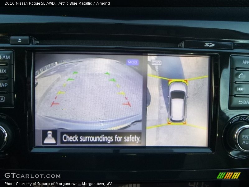 Arctic Blue Metallic / Almond 2016 Nissan Rogue SL AWD