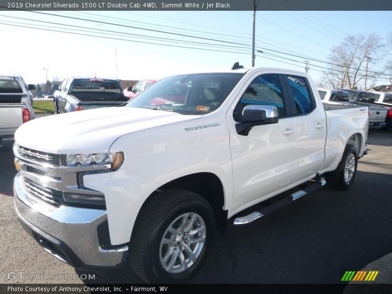 Summit White / Jet Black 2019 Chevrolet Silverado 1500 LT Double Cab 4WD