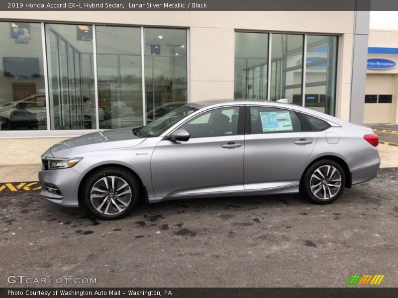 Lunar Silver Metallic / Black 2019 Honda Accord EX-L Hybrid Sedan