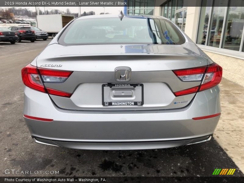 Lunar Silver Metallic / Black 2019 Honda Accord EX-L Hybrid Sedan