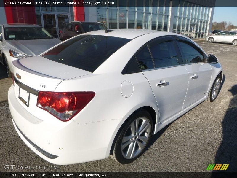Summit White / Cocoa/Light Neutral 2014 Chevrolet Cruze LTZ
