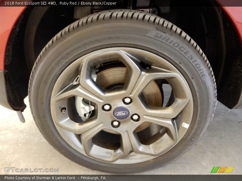 Ruby Red / Ebony Black/Copper 2018 Ford EcoSport SES 4WD
