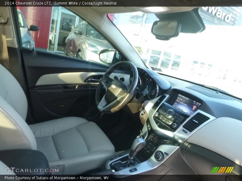 Summit White / Cocoa/Light Neutral 2014 Chevrolet Cruze LTZ