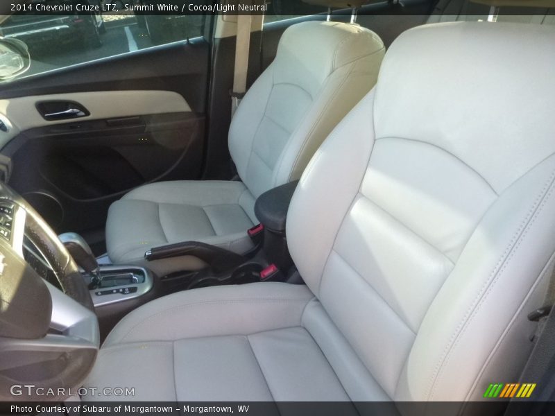 Summit White / Cocoa/Light Neutral 2014 Chevrolet Cruze LTZ