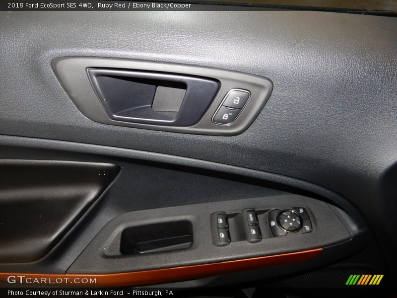Ruby Red / Ebony Black/Copper 2018 Ford EcoSport SES 4WD