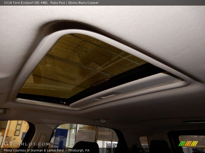 Ruby Red / Ebony Black/Copper 2018 Ford EcoSport SES 4WD