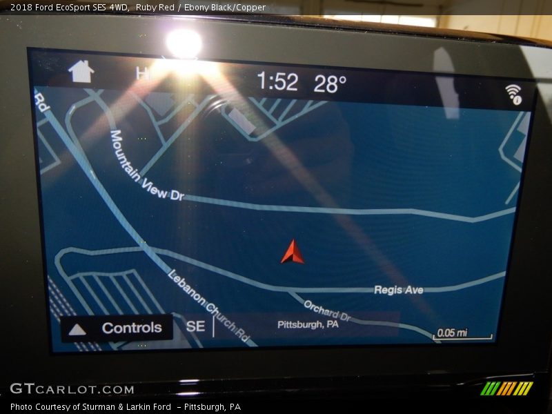 Ruby Red / Ebony Black/Copper 2018 Ford EcoSport SES 4WD
