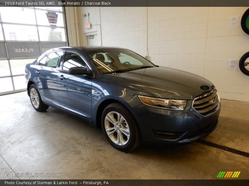 Blue Metallic / Charcoal Black 2019 Ford Taurus SEL AWD