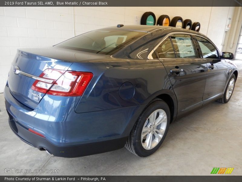 Blue Metallic / Charcoal Black 2019 Ford Taurus SEL AWD