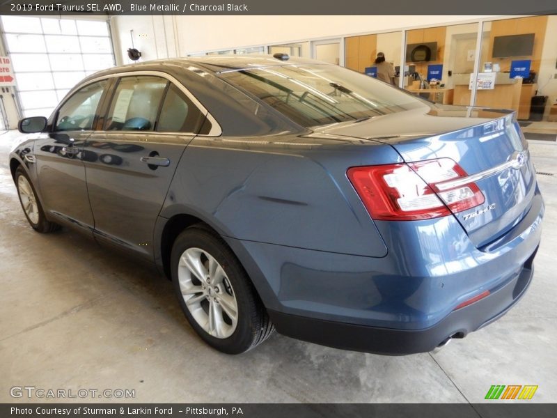 Blue Metallic / Charcoal Black 2019 Ford Taurus SEL AWD