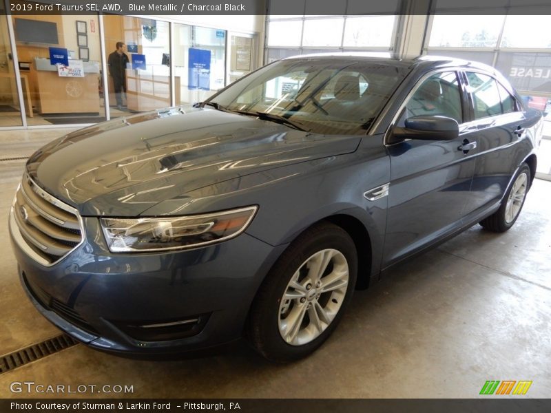 Blue Metallic / Charcoal Black 2019 Ford Taurus SEL AWD