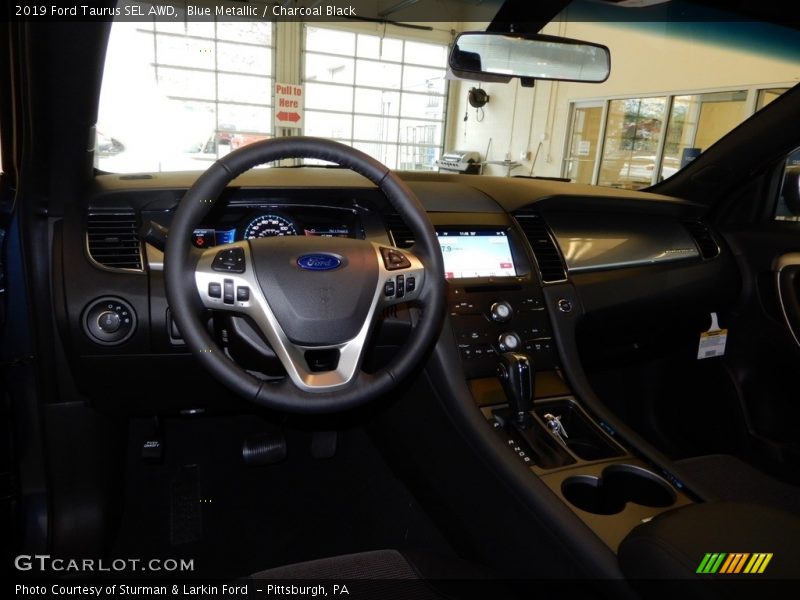 Blue Metallic / Charcoal Black 2019 Ford Taurus SEL AWD