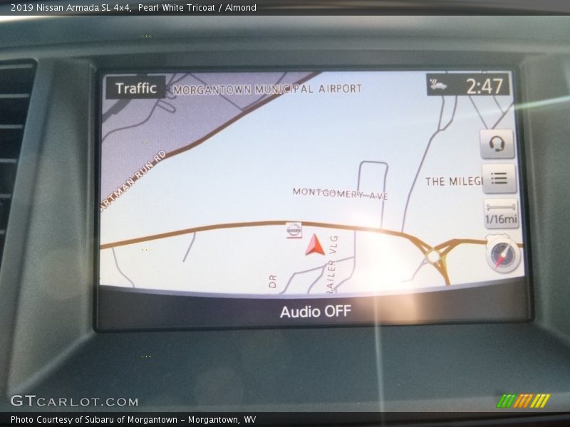 Navigation of 2019 Armada SL 4x4