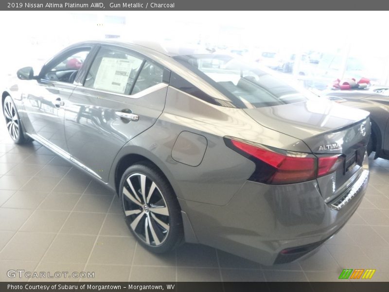 Gun Metallic / Charcoal 2019 Nissan Altima Platinum AWD