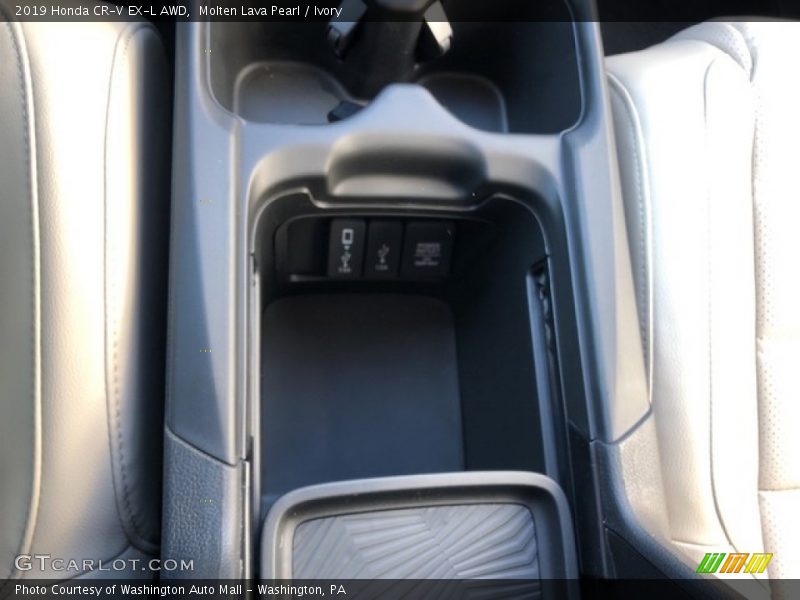Molten Lava Pearl / Ivory 2019 Honda CR-V EX-L AWD