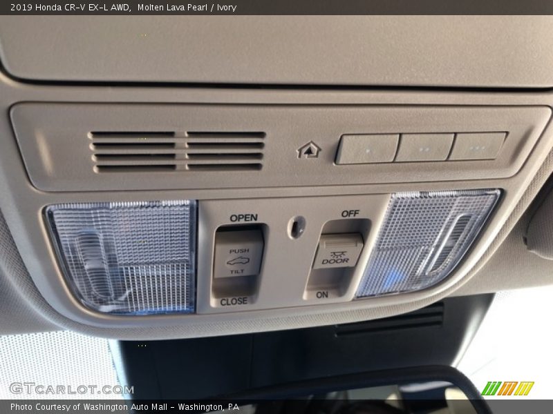Molten Lava Pearl / Ivory 2019 Honda CR-V EX-L AWD