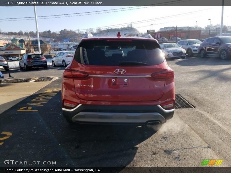 Scarlet Red / Black 2019 Hyundai Santa Fe Ultimate AWD