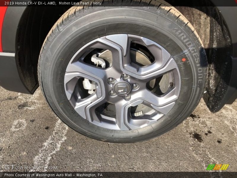Molten Lava Pearl / Ivory 2019 Honda CR-V EX-L AWD