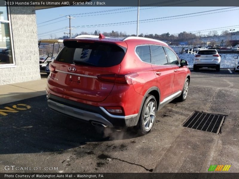 Scarlet Red / Black 2019 Hyundai Santa Fe Ultimate AWD
