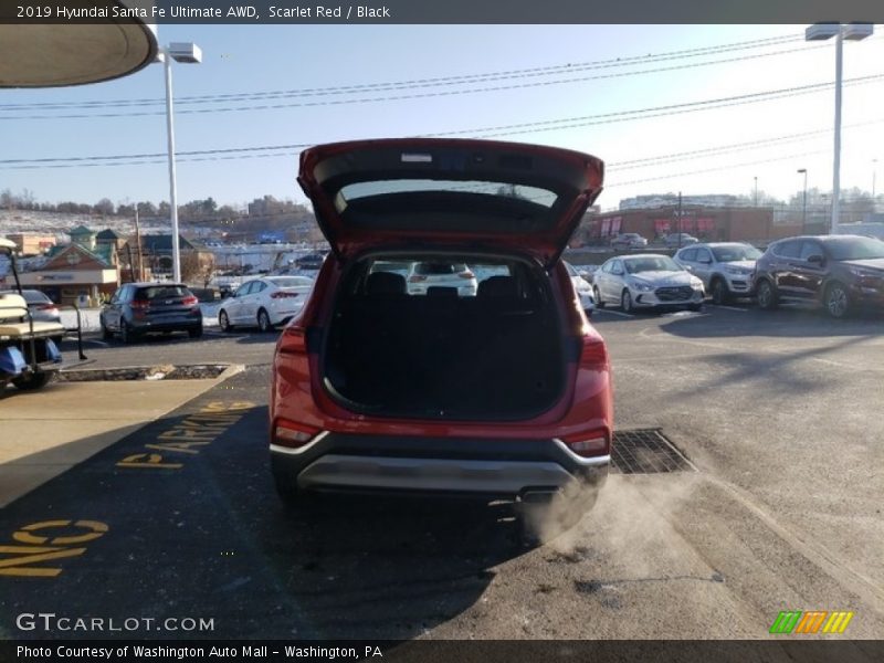 Scarlet Red / Black 2019 Hyundai Santa Fe Ultimate AWD