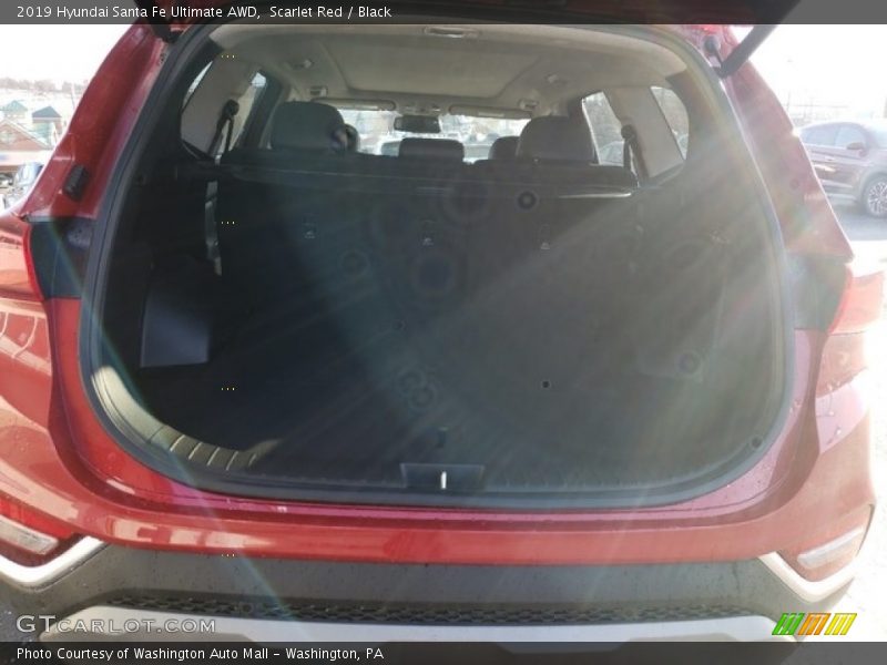 Scarlet Red / Black 2019 Hyundai Santa Fe Ultimate AWD