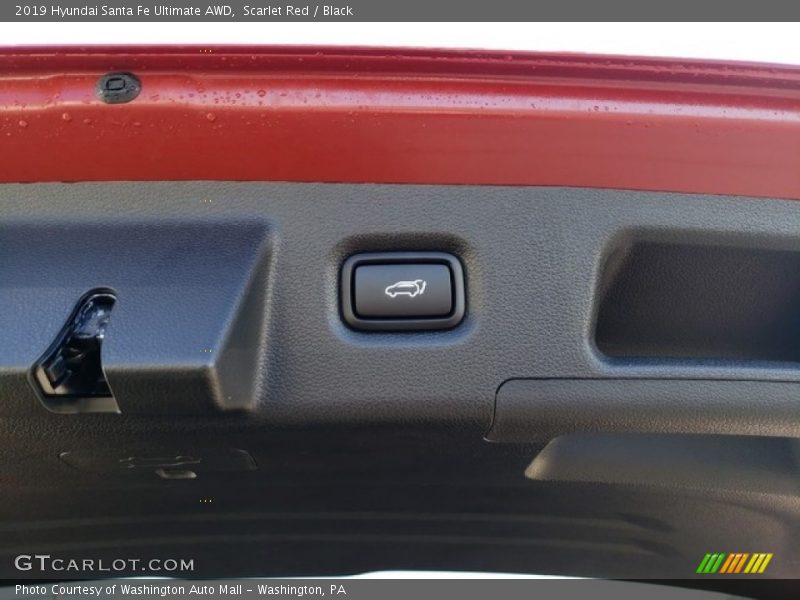 Scarlet Red / Black 2019 Hyundai Santa Fe Ultimate AWD