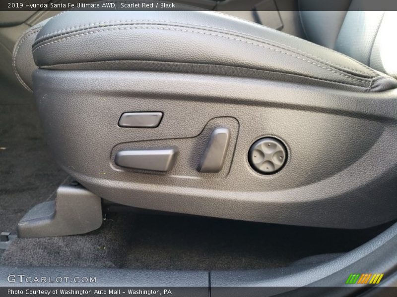 Scarlet Red / Black 2019 Hyundai Santa Fe Ultimate AWD