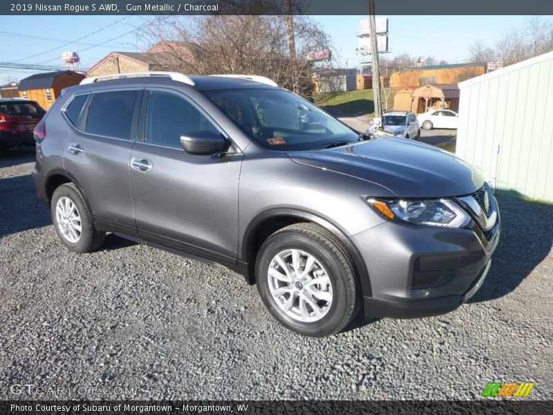 Gun Metallic / Charcoal 2019 Nissan Rogue S AWD
