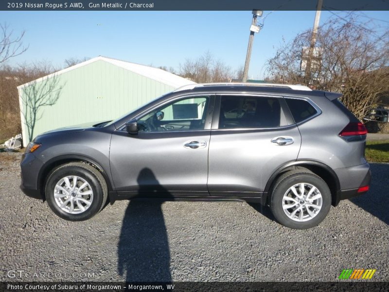 Gun Metallic / Charcoal 2019 Nissan Rogue S AWD