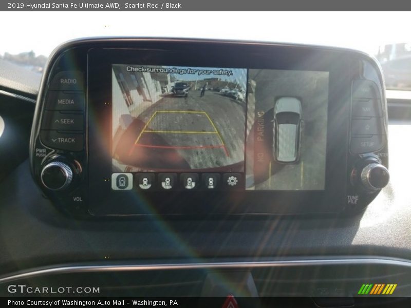 Scarlet Red / Black 2019 Hyundai Santa Fe Ultimate AWD