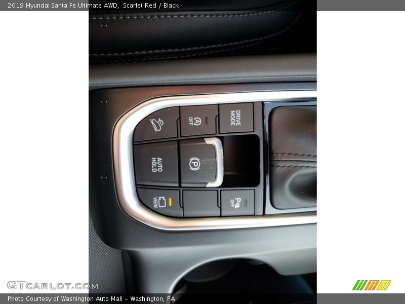 Scarlet Red / Black 2019 Hyundai Santa Fe Ultimate AWD