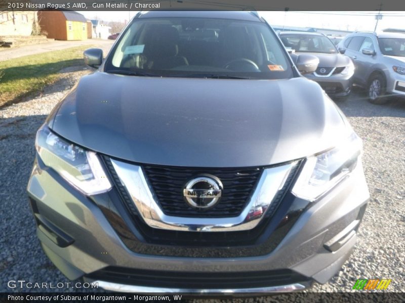 Gun Metallic / Charcoal 2019 Nissan Rogue S AWD