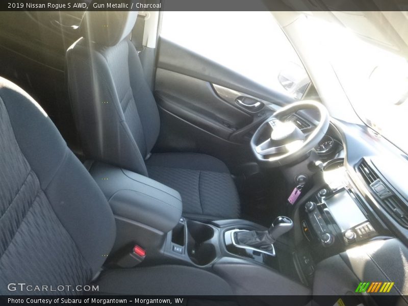 Gun Metallic / Charcoal 2019 Nissan Rogue S AWD
