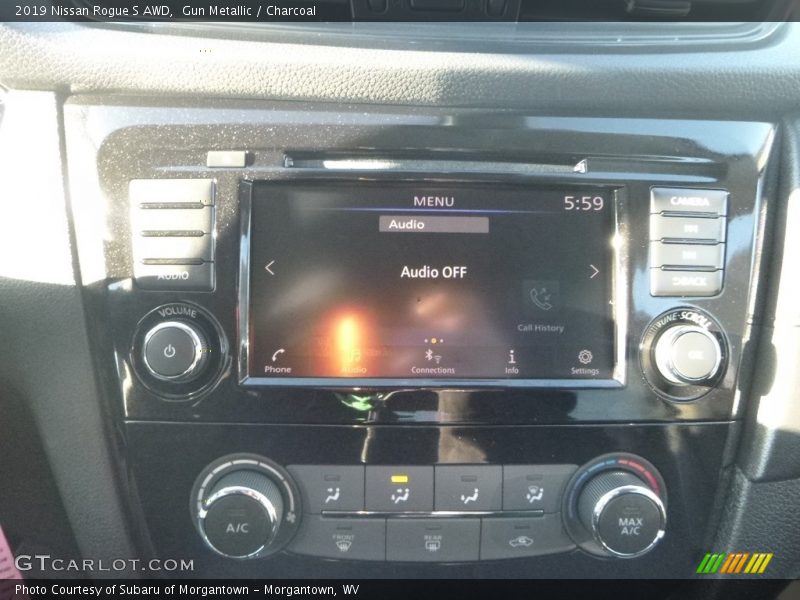 Gun Metallic / Charcoal 2019 Nissan Rogue S AWD