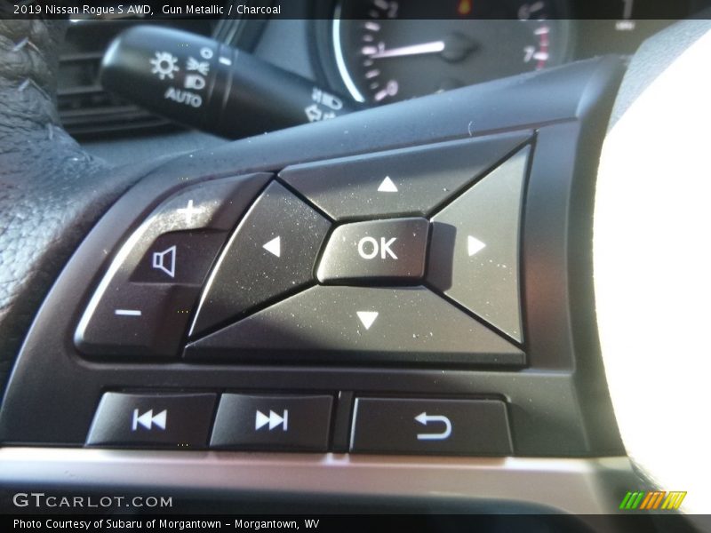 Gun Metallic / Charcoal 2019 Nissan Rogue S AWD