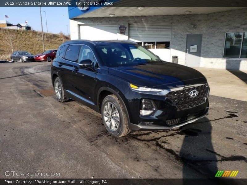 Twilight Black / Black 2019 Hyundai Santa Fe Ultimate AWD